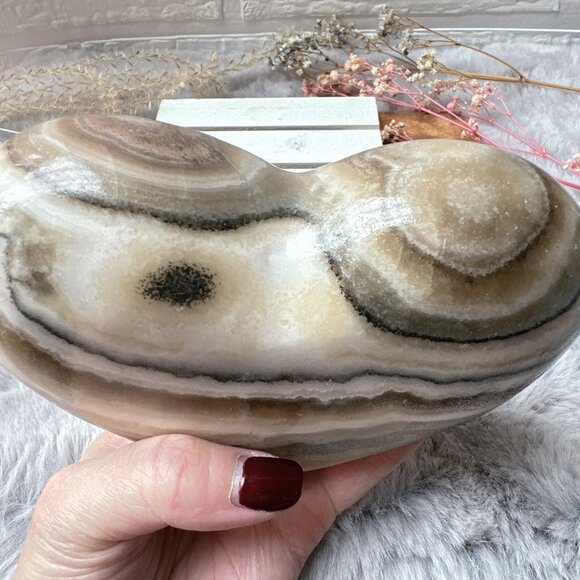 Gorgeous Large Onyx Heart 1.07kg - Picture 5 of 5